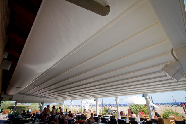 Arcosol Copertura mobile struttura in acciaio tenda impacchettamento