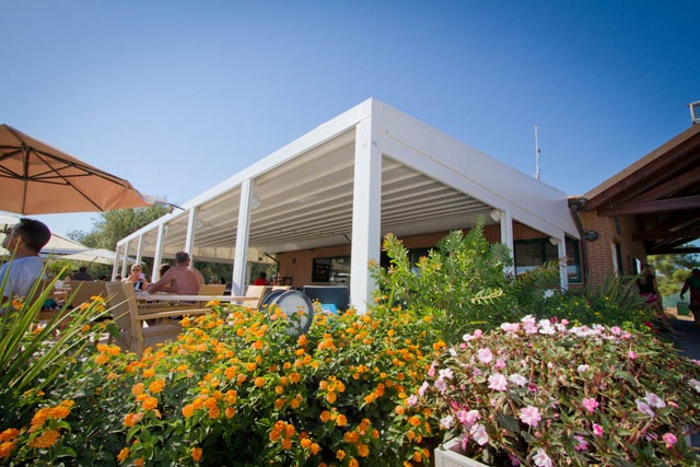 Arcosol Copertura mobile struttura in acciaio tenda impacchettamento
