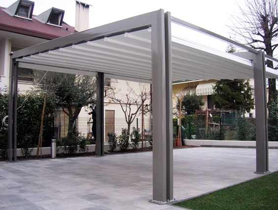 Arcosol Copertura mobile struttura in acciaio tenda impacchettamento