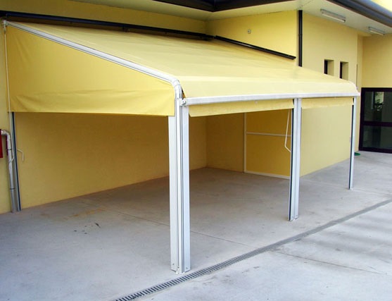 Arcosol Copertura mobile con rullo, struttura alluminio