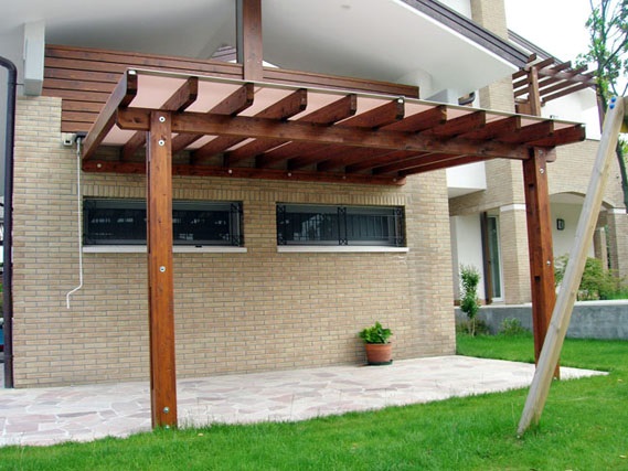 Arcosol Pergolato in legno mobile mod 1