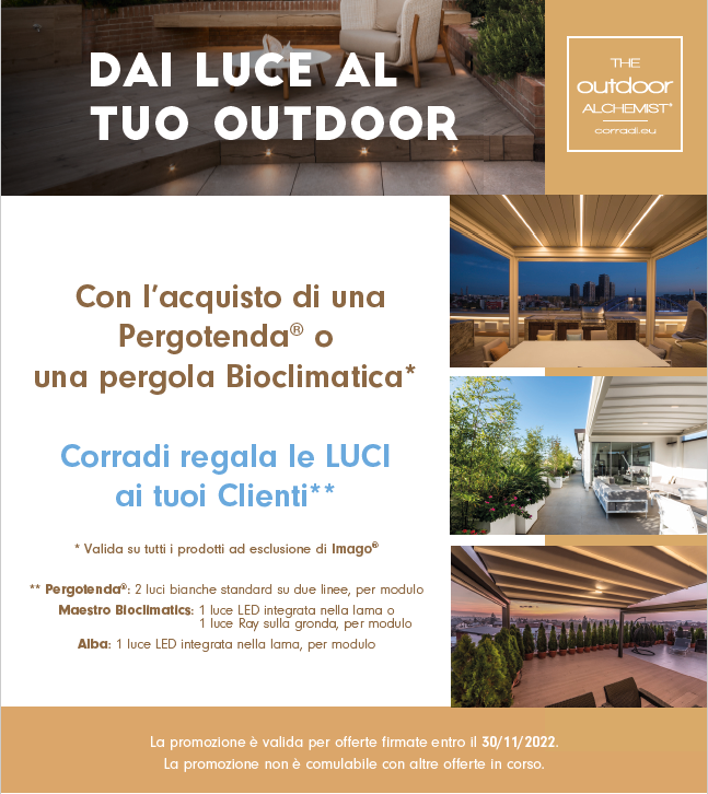 PROMOZIONE LUCI SULLE COPERTURE CORRADI