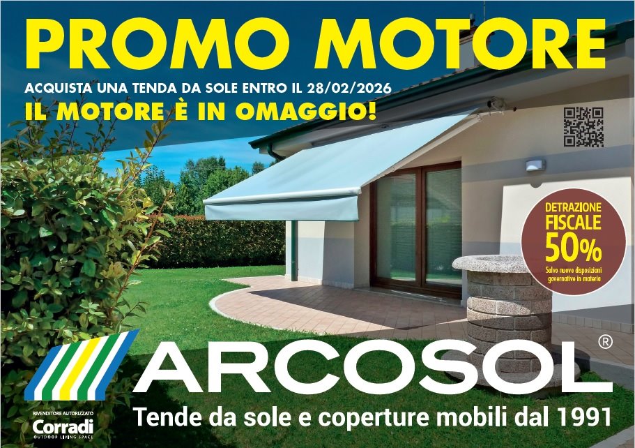 Promozione motore in omaggio per l�acquisto di una tenda da sole entro il 28 febbraio 2026 