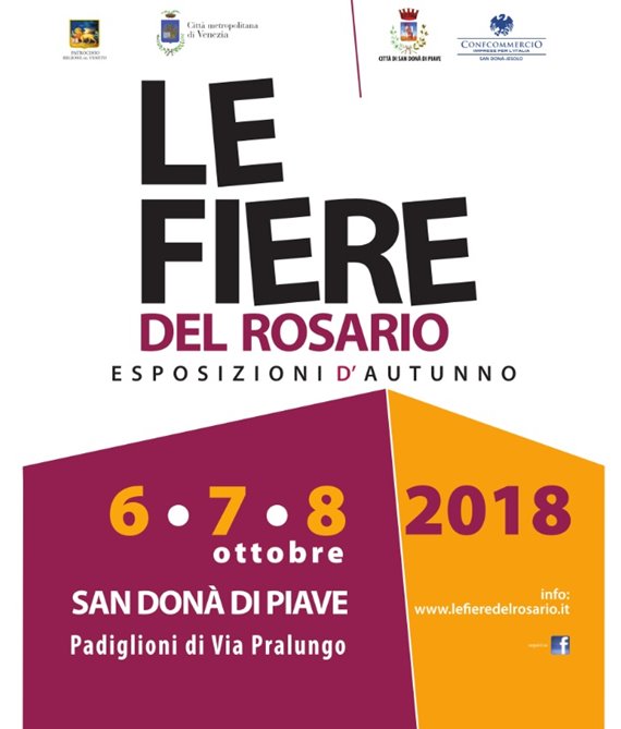 FIERA DEL ROSARIO DI SAN DONA' DI PIAVE DAL 6 AL 8 OTTOBRE 2018