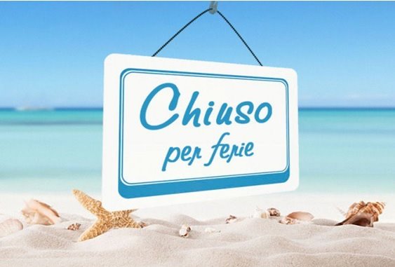 CHIUSURA PER FERIE ESTIVE 2023